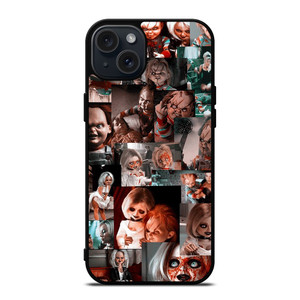 BRIDE OF CHUCKY COLLAGE iPhone 15 Plus Case Cover BRIDE OF CHUCKY COLLAGE iPhone 15 Plus Case Cover