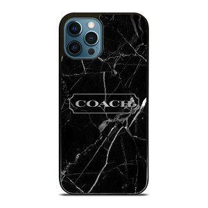 COACH NEW YORK SILVER MARBLE iPhone 12 Pro Max Case Cover
