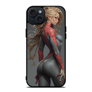 CARTOON SPIDER GIRL SEXY MARVEL COMICS iPhone 15 Plus Case Cover CARTOON SPIDER GIRL SEXY MARVEL COMICS iPhone 15 Plus Case Cover