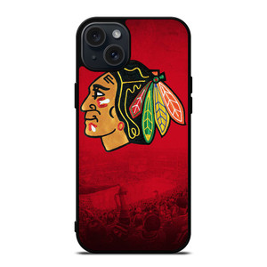 CHICAGO BLACKHAWKS NHL ICON iPhone 15 Plus Case Cover