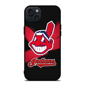 CLEVELAND INDIANS ART MLB iPhone 15 Plus Case Cover CLEVELAND INDIANS ART MLB iPhone 15 Plus Case Cover