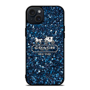 COACH NEW YORK BLUE STONE iPhone 15 Plus Case Cover