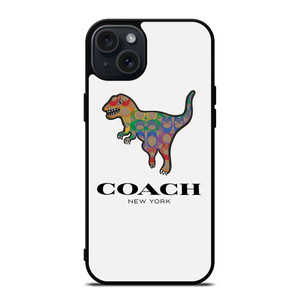 COACH NEW YORK DINOSAUR iPhone 15 Plus Case Cover COACH NEW YORK DINOSAUR iPhone 15 Plus Case Cover