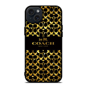COACH NEW YORK GOLDEN iPhone 15 Plus Case Cover COACH NEW YORK GOLDEN iPhone 15 Plus Case Cover