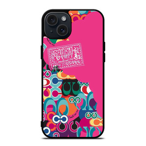 COACH NEW YORK POPPY COLOR FULL iPhone 15 Plus Case Cover