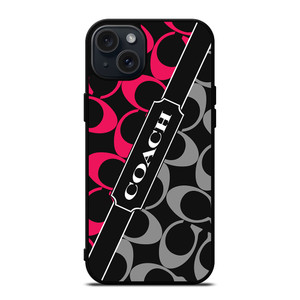 COACH NEW YORK RED WHITE iPhone 15 Plus Case Cover