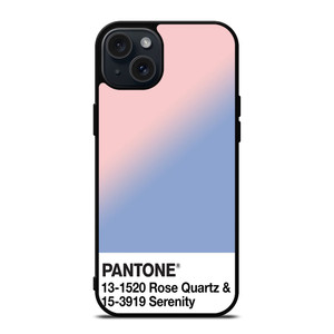 COLOR PANTONE ROSE QUARTZ AND SERENITY iPhone 15 Plus Case Cover
