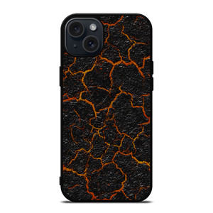 CRACKED LAVA TEXTURE iPhone 15 Plus Case Cover CRACKED LAVA TEXTURE iPhone 15 Plus Case Cover