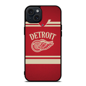 DETROIT RED WINGS NHL JERSEY iPhone 15 Plus Case Cover