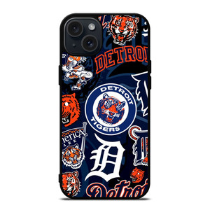 DETROIT TIGERS BASEBALL COLLAGE iPhone 15 Plus Case Cover