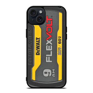 DEWALT 9 AH FLEX VOLT iPhone 15 Plus Case Cover DEWALT 9 AH FLEX VOLT iPhone 15 Plus Case Cover