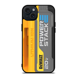 DEWALT LOGO LITHIUM ION BATTERY 20 V ICON iPhone 15 Plus Case Cover