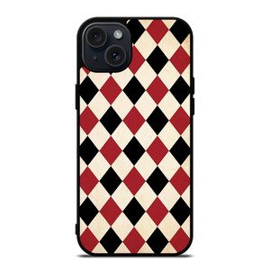 DIAMOND RED BACK PATTERN iPhone 15 Plus Case Cover DIAMOND RED BACK PATTERN iPhone 15 Plus Case Cover
