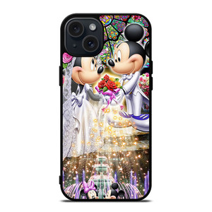 DISNEY MICKEY AND MINI MOUSE Wedding iPhone 15 Plus Case Cover DISNEY MICKEY AND MINI MOUSE Wedding iPhone 15 Plus Case Cover