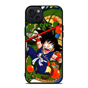 DRAGON BALL Z SHENLONG AND KIDS GOKU iPhone 15 Plus Case Cover