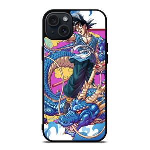 DRAGON SON BALL GOKU AND SHENLONG iPhone 15 Plus Case Cover DRAGON SON BALL GOKU AND SHENLONG iPhone 15 Plus Case Cover