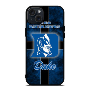 DUKE BLUE DEVILS BASKETBALL CHAMPIONS iPhone 15 Plus Case Cover