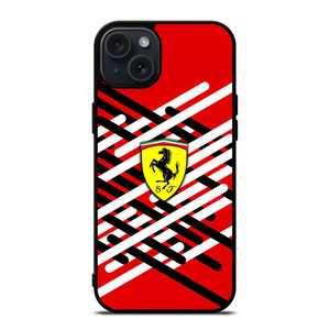 FERRARI RED LOGO NEW iPhone 15 Plus Case Cover