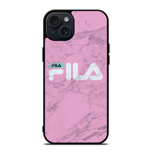 FILA SPORT PINK MARBLE LOGO iPhone 15 Plus Case Cover FILA SPORT PINK MARBLE LOGO iPhone 15 Plus Case Cover