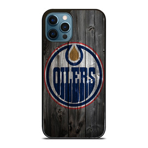 EDMONTON OILERS WOODEN LOGO iPhone 12 Pro Max Case Cover