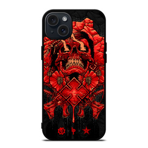 GEARS OF WAR SKULL RED iPhone 15 Plus Case Cover GEARS OF WAR SKULL RED iPhone 15 Plus Case Cover