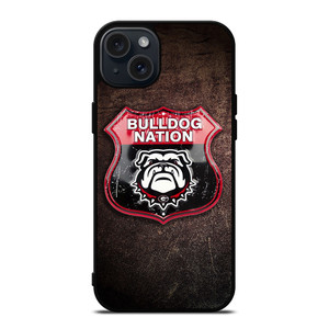 GEORGIA BULLDOGS RUSTY BADGE iPhone 15 Plus Case Cover