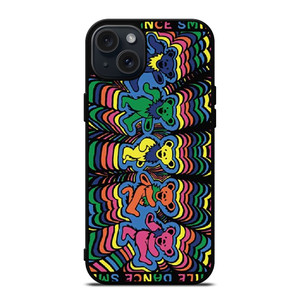 GRATEFUL DEAD SMILE DANCING BEARS iPhone 15 Plus Case Cover