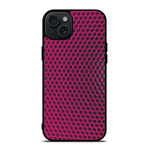 HEXAGONAL BLACK PURPLE PATTERN iPhone 15 Plus Case Cover