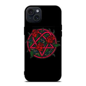HIM BAND HEARTAGRAM FLOWER iPhone 15 Plus Case Cover
