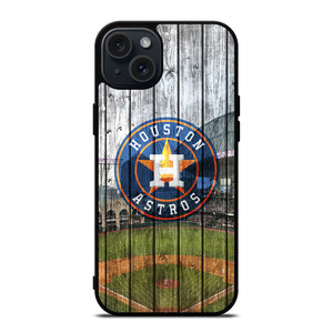 HOUSTON ASTROS WOODEN LOGO iPhone 15 Plus Case Cover