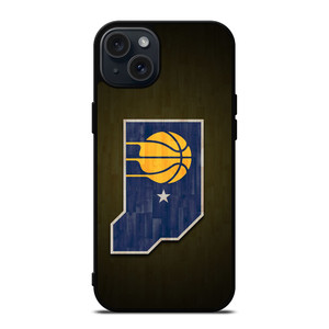 INDIANA PACERS WOODEN LOGO iPhone 15 Plus Case Cover