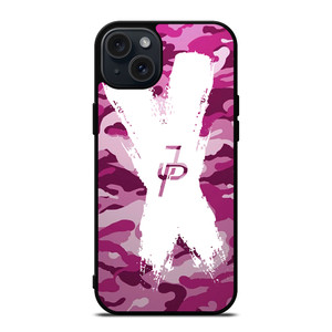 JAKE PAUL LOGO CROSS CAMO iPhone 15 Plus Case Cover