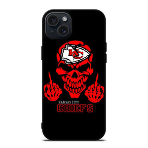 KANSAS CITY CHIEFS SKUL LOGO iPhone 15 Plus Case Cover