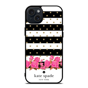 KATE SPADE NEW YORK FLORAL POLKADOTS iPhone 15 Plus Case Cover
