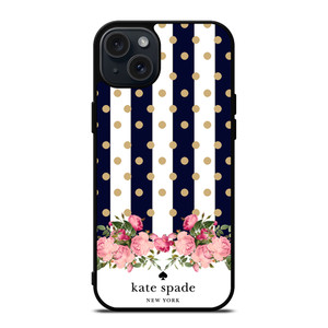 KATE SPADE NEW YORK POLKADOTS FLORAL iPhone 15 Plus Case Cover