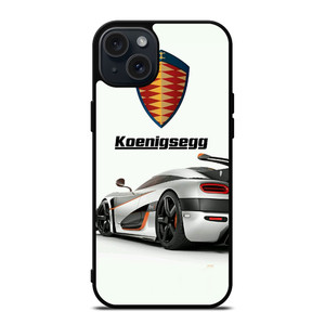KOENIGSEGG WHITE CAR LOGO iPhone 15 Plus Case Cover KOENIGSEGG WHITE CAR LOGO iPhone 15 Plus Case Cover