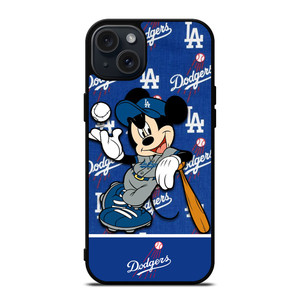 LA DODGERS X MICKEY MOUSE iPhone 15 Plus Case Cover LA DODGERS X MICKEY MOUSE iPhone 15 Plus Case Cover