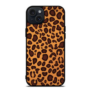 LEAPARD BROWN PATTERN iPhone 15 Plus Case Cover