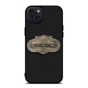 LINCOLN MOTOR LOGO CARBON iPhone 15 Plus Case Cover LINCOLN MOTOR LOGO CARBON iPhone 15 Plus Case Cover