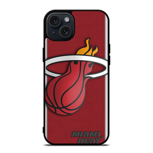 LOGO MIAMI HEAT BASKETBALL iPhone 15 Plus Case Cover LOGO MIAMI HEAT BASKETBALL iPhone 15 Plus Case Cover