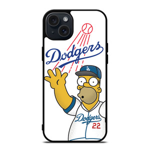 LOS ANGELES DODGERS THE SIMPSONS iPhone 15 Plus Case Cover LOS ANGELES DODGERS THE SIMPSONS iPhone 15 Plus Case Cover