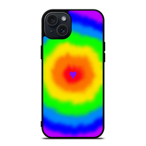 LOVE RAINBOW TIE DYE PATTERN iPhone 15 Plus Case Cover LOVE RAINBOW TIE DYE PATTERN iPhone 15 Plus Case Cover