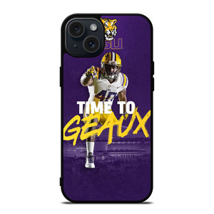 LSU TIGERS TIME TO GEAUX iPhone 15 Plus Case Cover