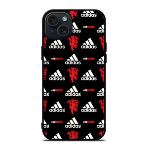 MANCHESTER UNITED ADIDAS PATTERN iPhone 15 Plus Case Cover