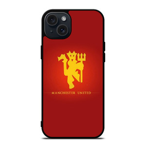 MANCHESTER UNITED DEVIL SYMBOL iPhone 15 Plus Case Cover MANCHESTER UNITED DEVIL SYMBOL iPhone 15 Plus Case Cover