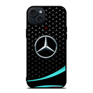 MERCEDES BENZ PATTERN LOGO iPhone 15 Plus Case Cover MERCEDES BENZ PATTERN LOGO iPhone 15 Plus Case Cover