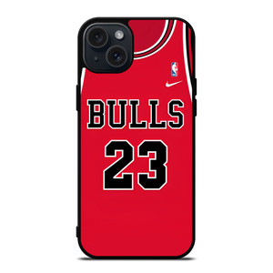 MICHAEL JORDAN CHICAGO BULLS 23 JERSEY iPhone 15 Plus Case Cover