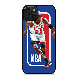 MICHAEL JORDAN NBA LOGO iPhone 15 Plus Case Cover