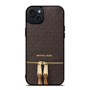 MICHAEL KORS MK LOGO BACKPACK BROWN BAG iPhone 15 Plus Case Cover