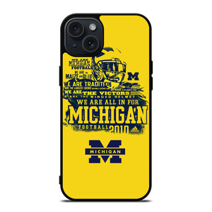 MICHIGAN WOLVERINES QUOTE NFL iPhone 15 Plus Case Cover